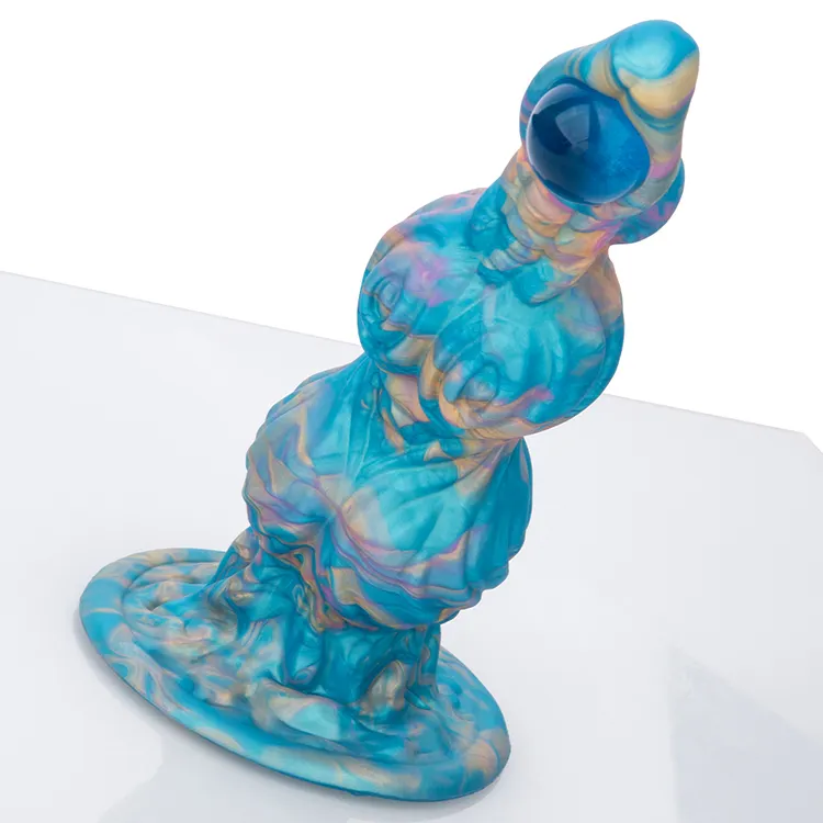 Giant Monster Soft Dildo OEM Huge Thick Fantasy Eye-Shaped Testis Liquid Silicone Adult Sex Toys Being Fetish Eco-Friendly Mix