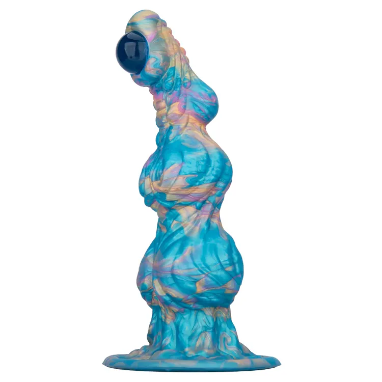 OEM Being Fetish CE ROHS Certified Monster Thick Fantasy Dildo Liquid Silicone Eco-Friendly Soft 100% Waterproof Mix Colored