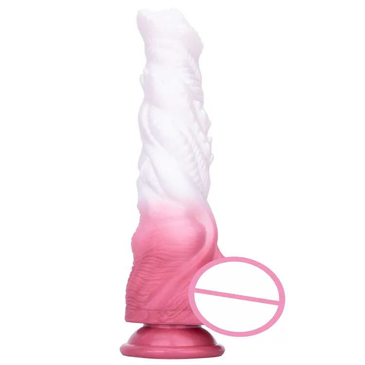 Color Spiral Charging Warm Vibrator Safe Material Moderate Hardness Silicone Dildo