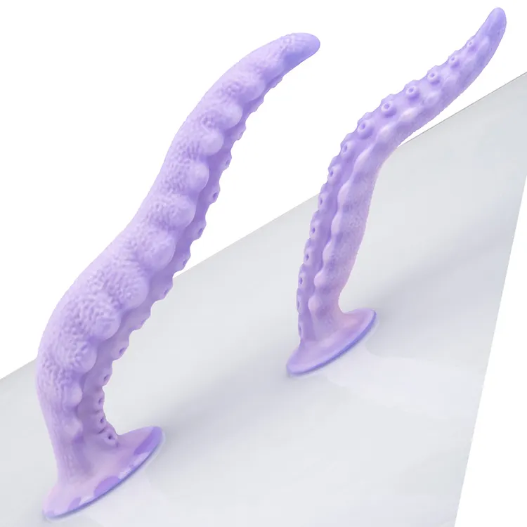 Monster Fantasy Silicone Anal Plug Dildo Long Tentacle Huge Suction Cup Soft Large Anal Plug Octopus Prostate Sex Toy