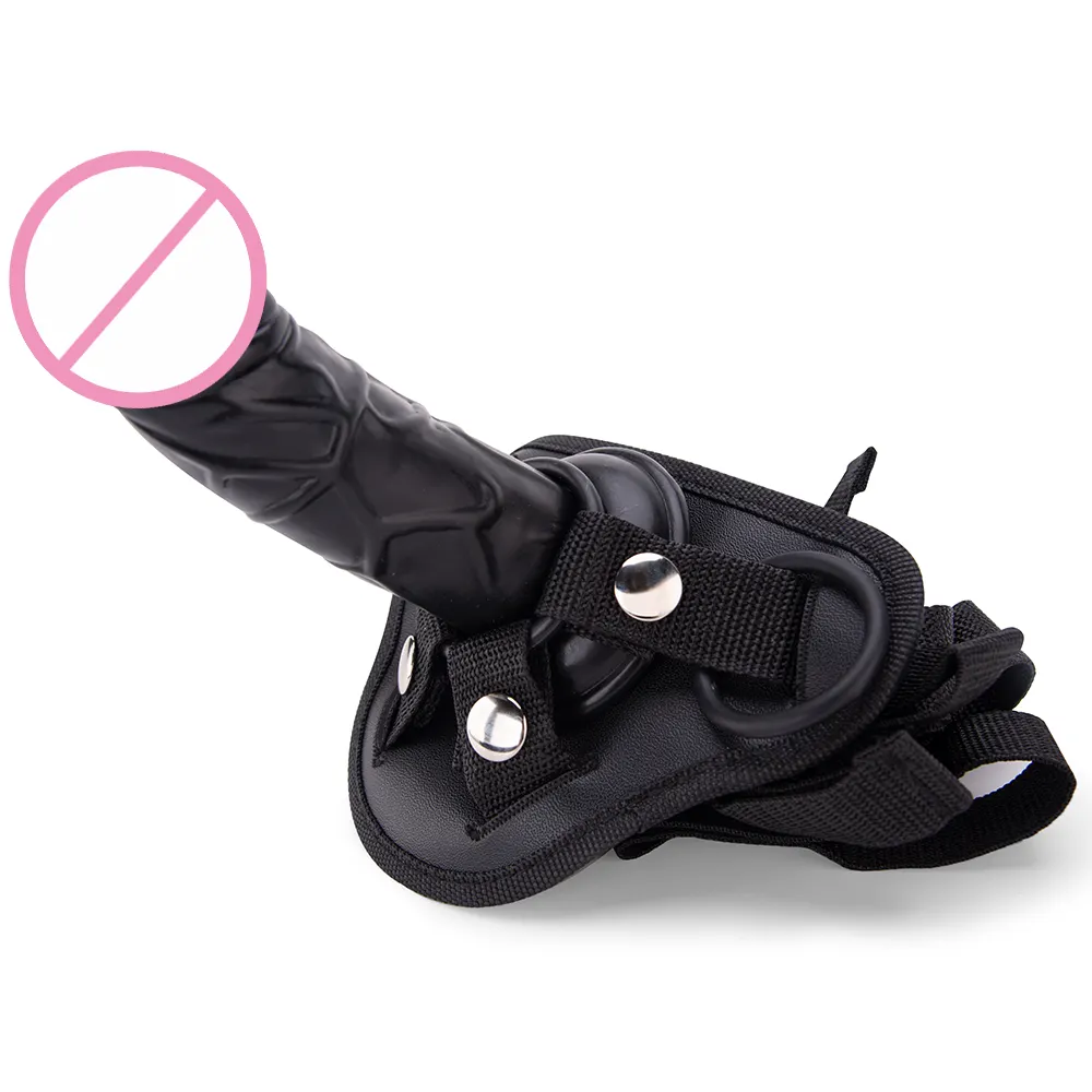 Hot Sale Strap on Dildo Strap on Hollow Dildo Wearble Penis Soft Matt PU Harness Belt Sex Toys for Woman BF-40273