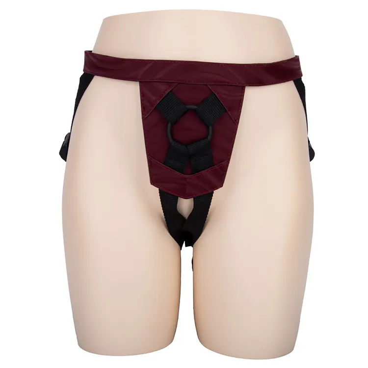 Strap on Dildo Women's Silicone Strap on Dildo Wearble Penis Soft Matt PVC Harness Belt Sex Toys for Woman BF-40951-3