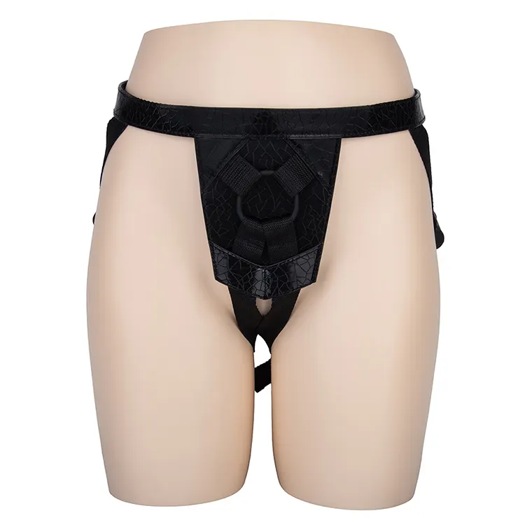 Strap on Dildo Women's Silicone Strap on Dildo Wearble Penis Soft Matt PVC Harness Belt Sex Toys for Woman BF-40951-2