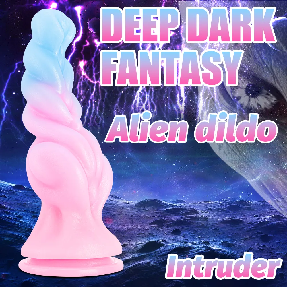 Color Fantasy Beast Dildos Soft Realistic Silicone Waterproof Giant Animal & Alien Penis Dildos