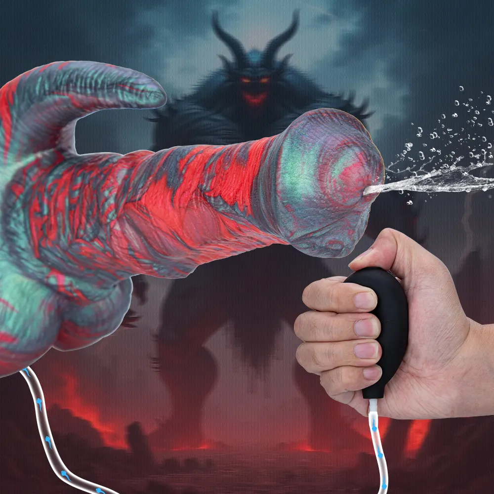 Fantasy Water-spray Monster Alien Dildo Ejaculating Animal Horse Dildo with Suction Cup Sex Toys for Women Men Gay