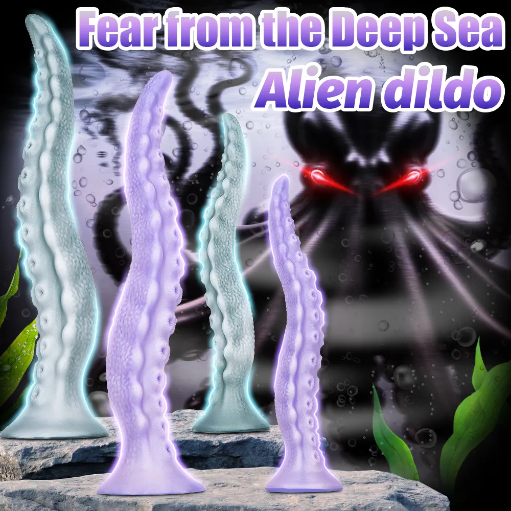Exotic Silicone Realistic Tentacle Dildo Alien Dildo  Vagina Anal Adult Sex Toy Suction Cup Dildo for Female Sex Toys for Women