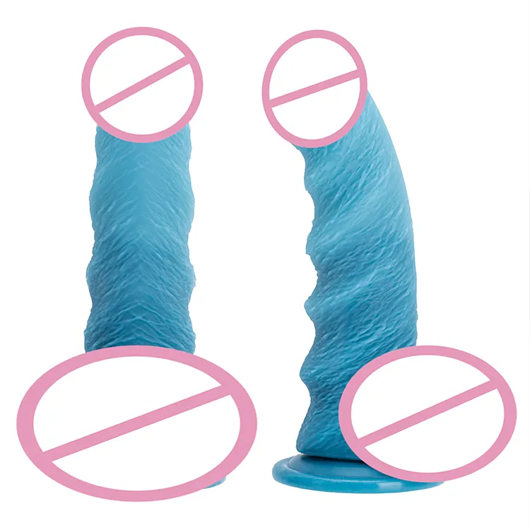 Silicone Artificial Safe Material Moderate Hardness Silicone Dildo Sexy Toy