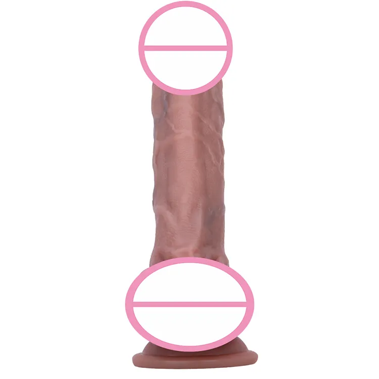 Hot Sell Artificial Sexy Safe Material Moderate Hardness Silicone Dildo