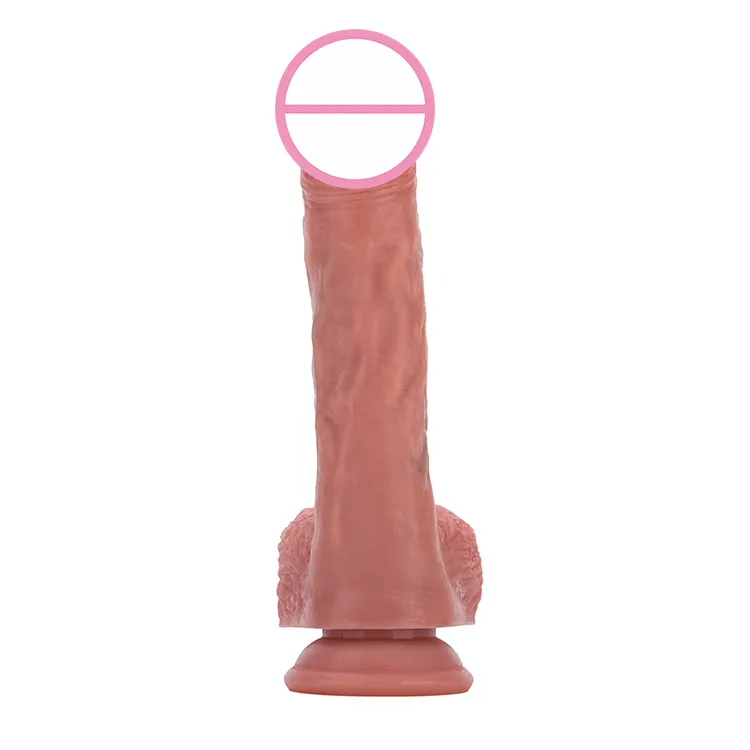 Realistic Silicone Adult Dildo Bendable Soft Toy with Suction Cup 100% Waterproof & Eco-Friendly for Women and Men