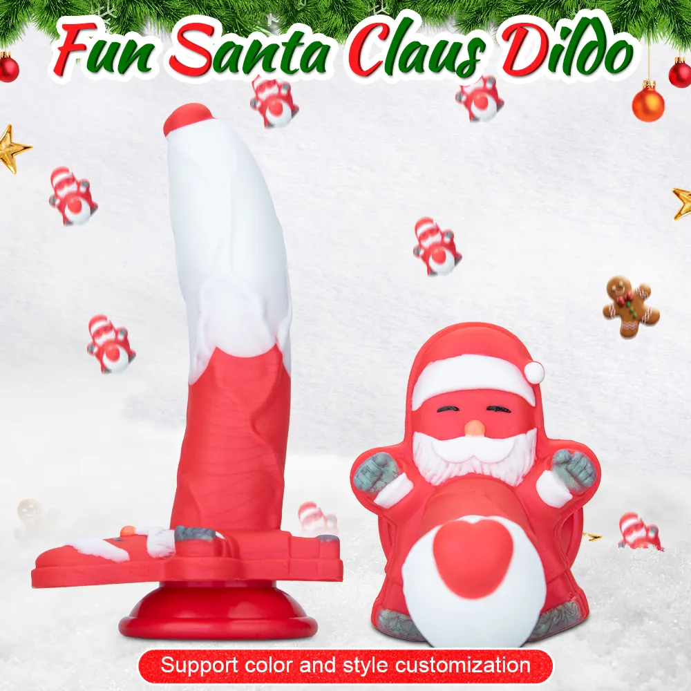Christmas Extreme Santa Claus Innovative Jumbo Dildo Potent Prostate Masturbator and Anal Device for Christmas