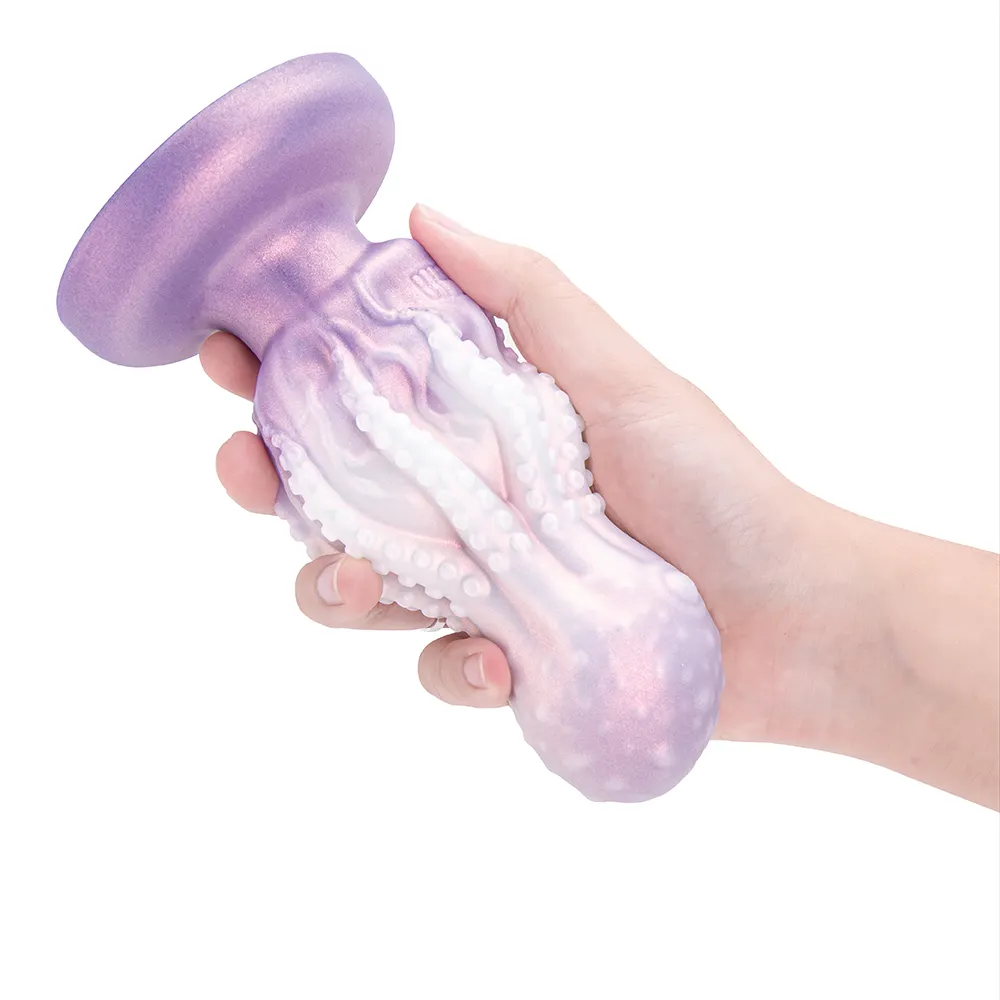 Factory Price Mixed Color Safe Material Moderate Hardness Silicone Dildo