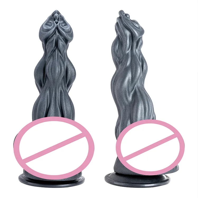 Huge Monster Warm Safe Material Moderate Hardness Silicone Dildo