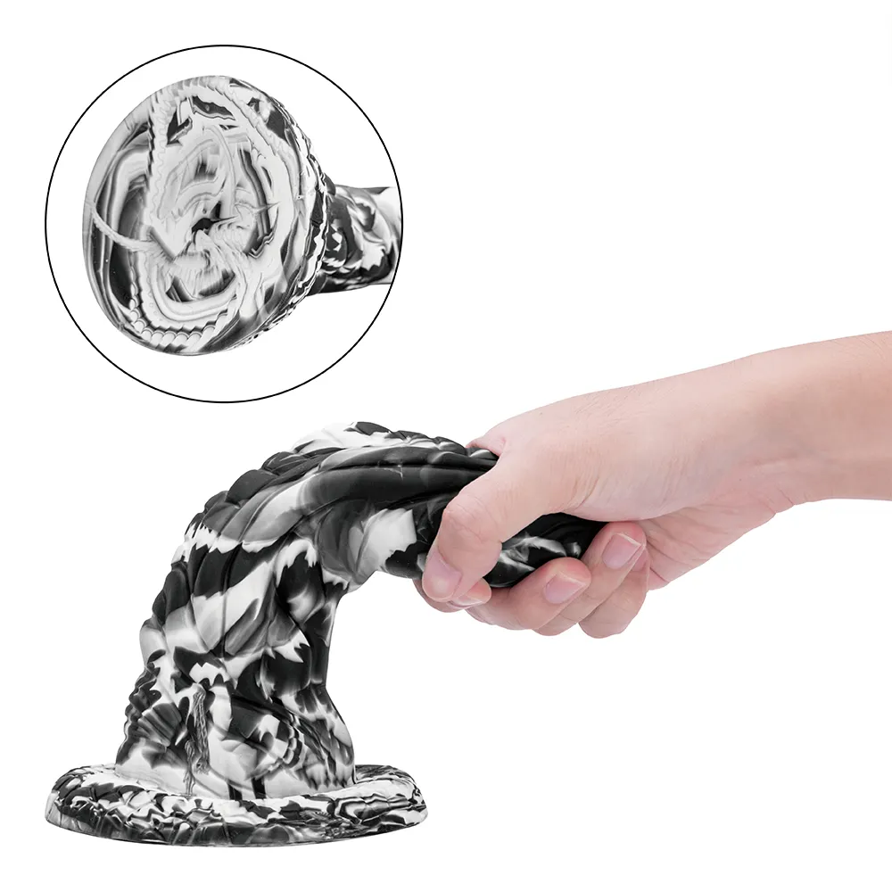 Base Big Monster Cock Dual Dicks for Vagina Stimulator Silicone Dildo