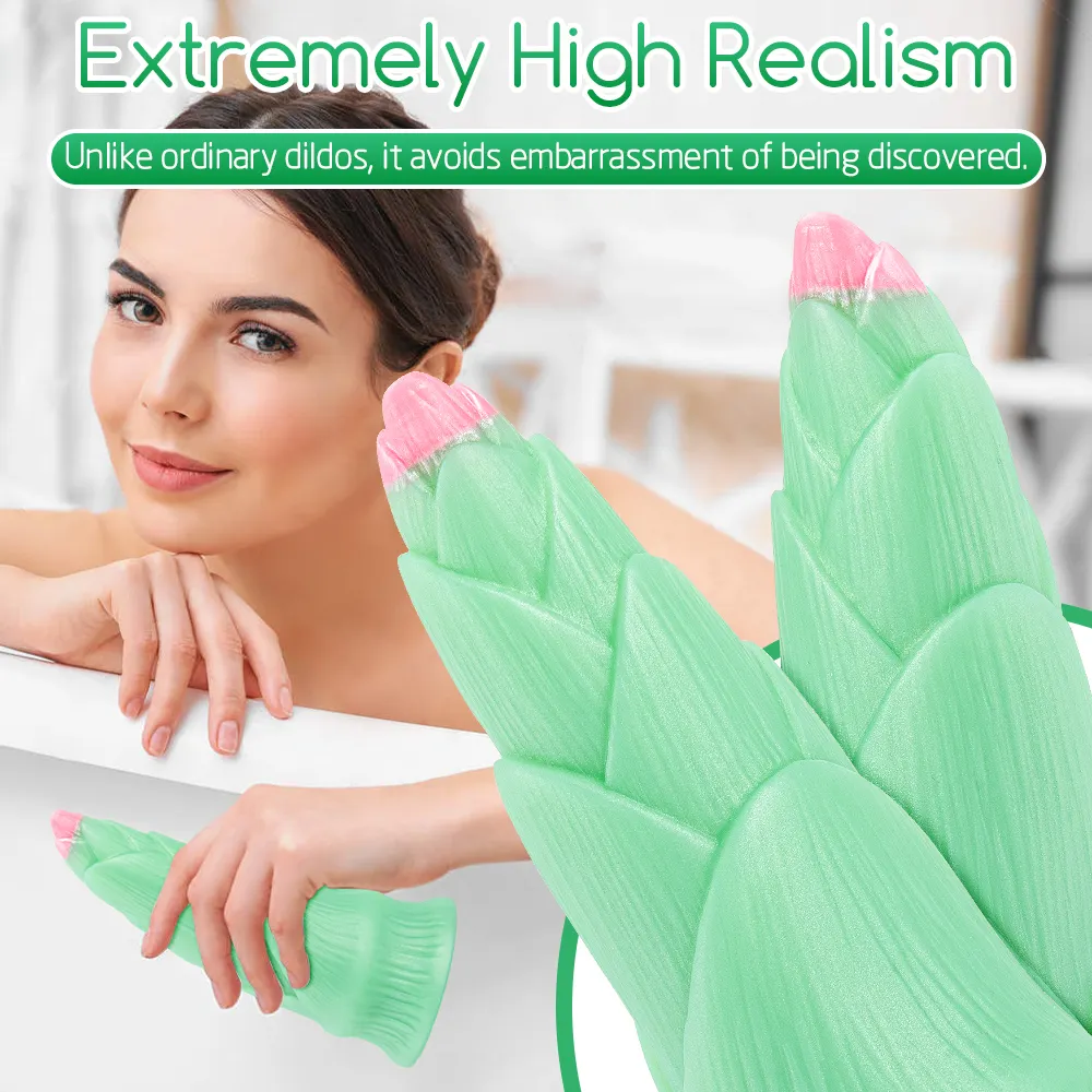 Wholesale Creative Bamboo Shoot Shaped Dildos Fruits Vegetables Design Anal Vaginal Adult Toys