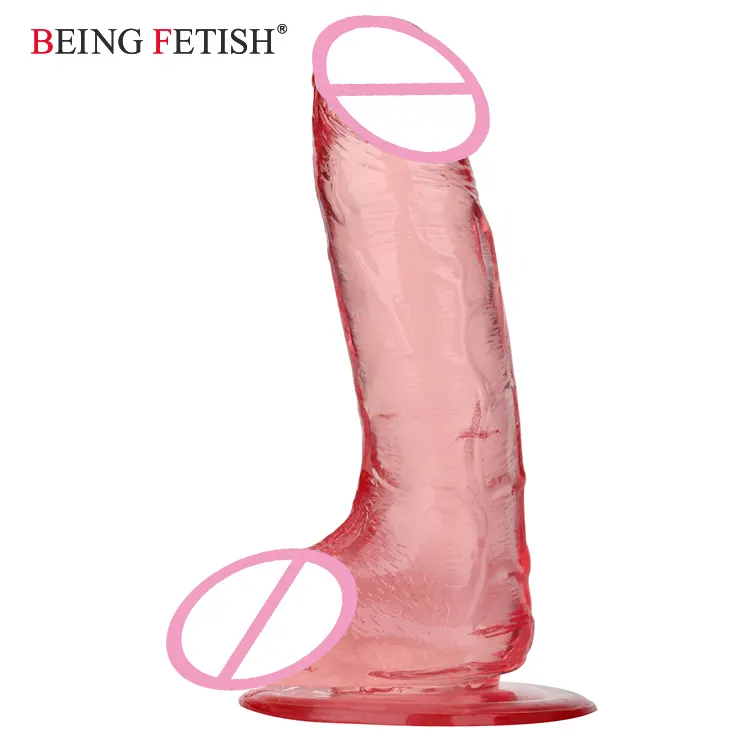 Suction Cup Dildo Rubber Sex Toy Plastic Penis Dildo for Women Pussy