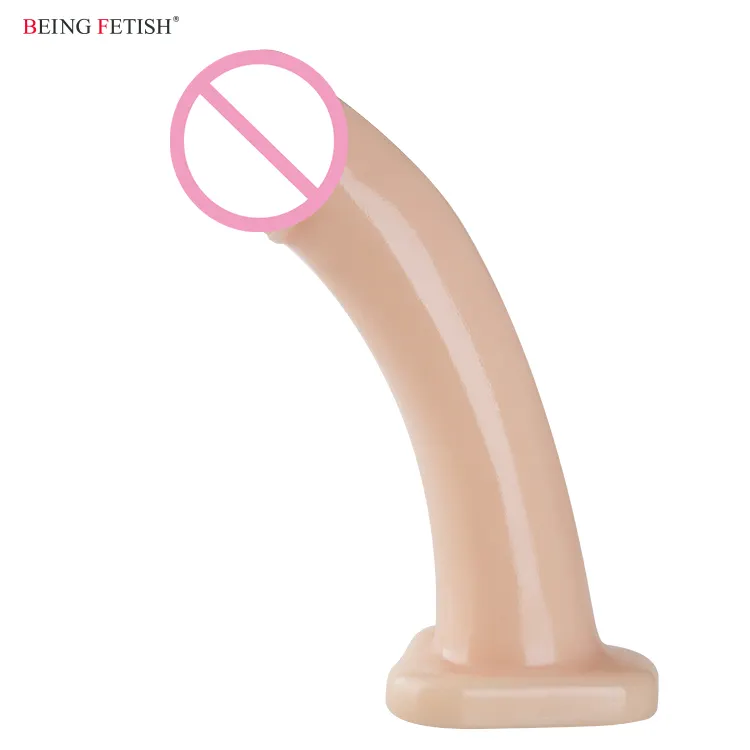 Men Rubber Dildo Vagina Artificial Plastic Penis Sex Toys for Girls