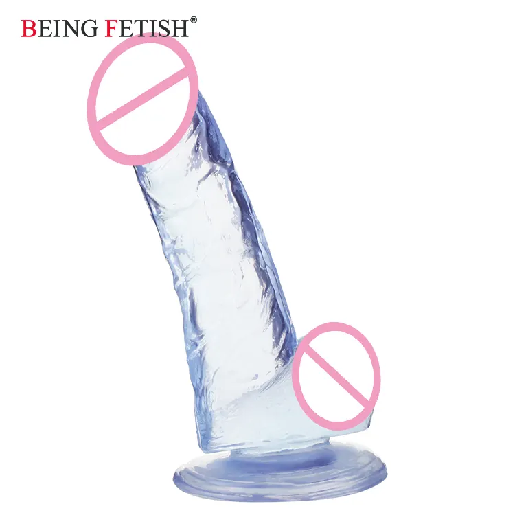 Sex Toy Dildo Penis With Suction Cup for Women Crystal Plush Toy With Penis