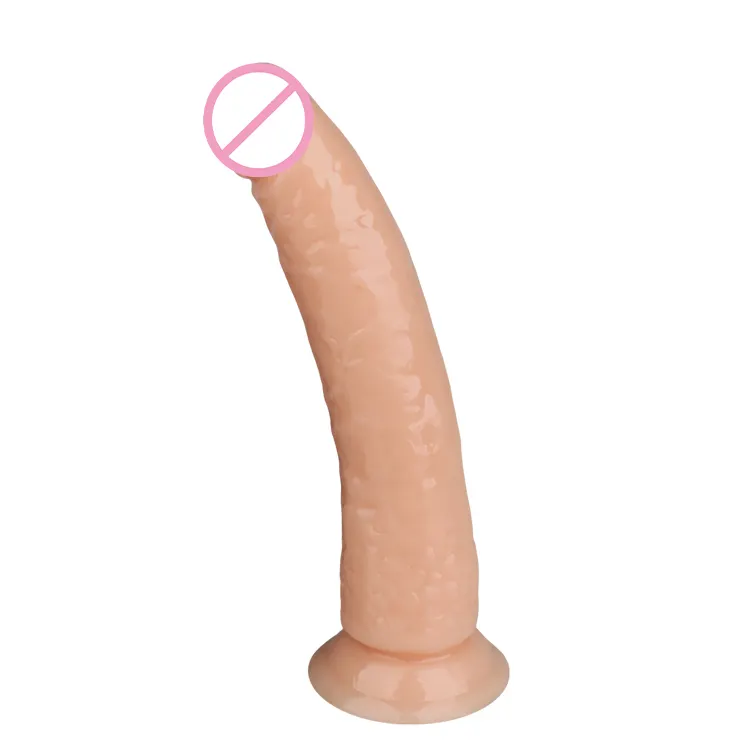 Realistic Soft Dildo With Powerful Suction Cup Sex Dildo for  Female