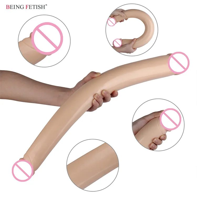Long Thin Giant Double Ended Huge Dildo for Lesbian Sex