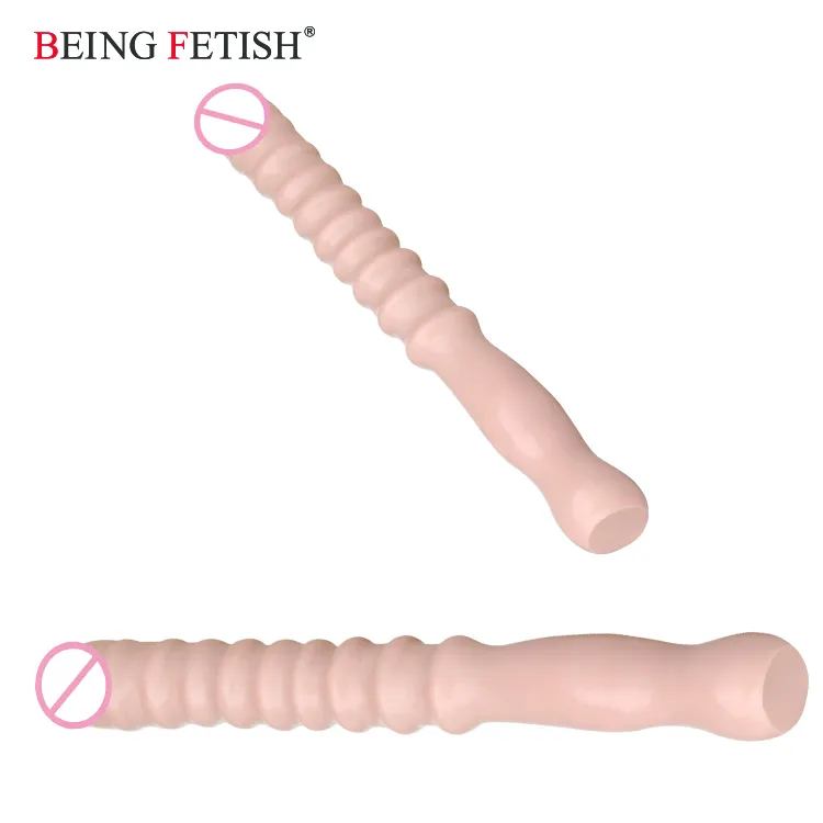 Realistic Double End Dildo in Flesh for Exciting Stimulation