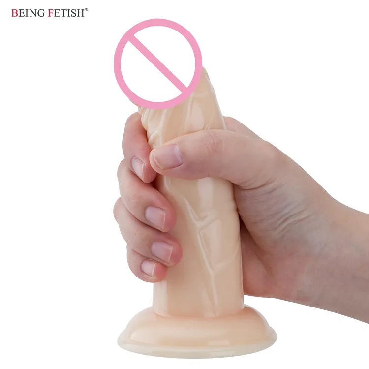 Soft Flexible Sex Toys Small Dildos Penis With Suction Cup for Women