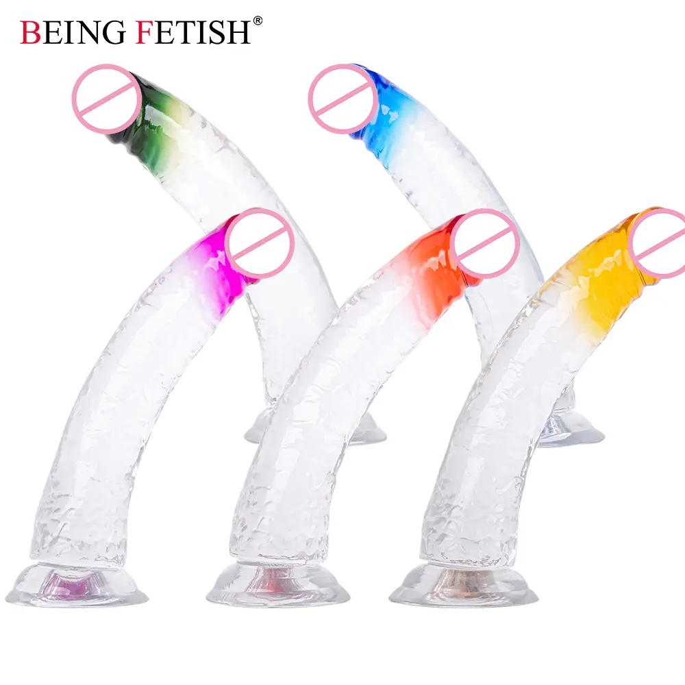 Multi Coloured Dildos Cheap G-Spot Realistic Dildo Variety of Stimulating Dildo for Female