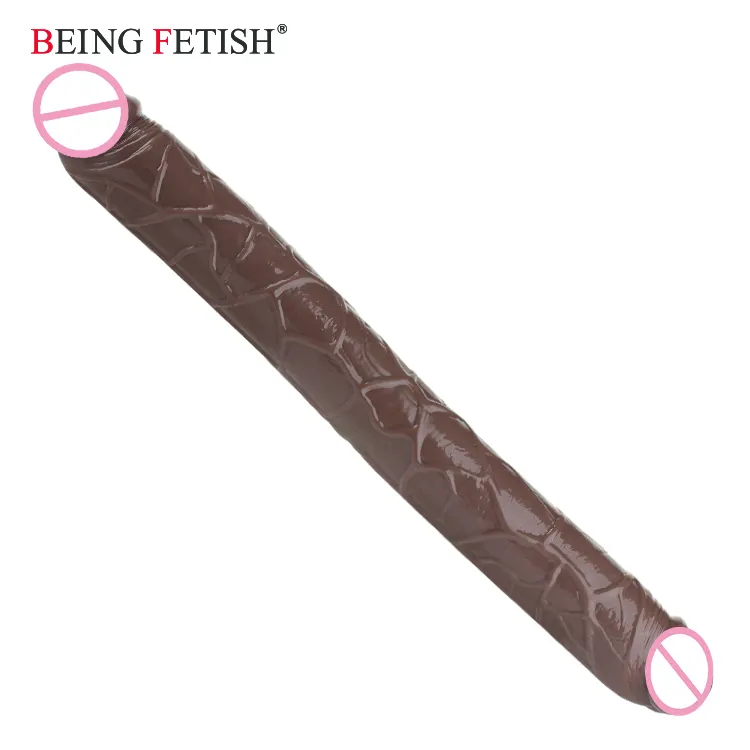15 Inch Realistic Soft Dildo Double Ended for Women Sex Toy