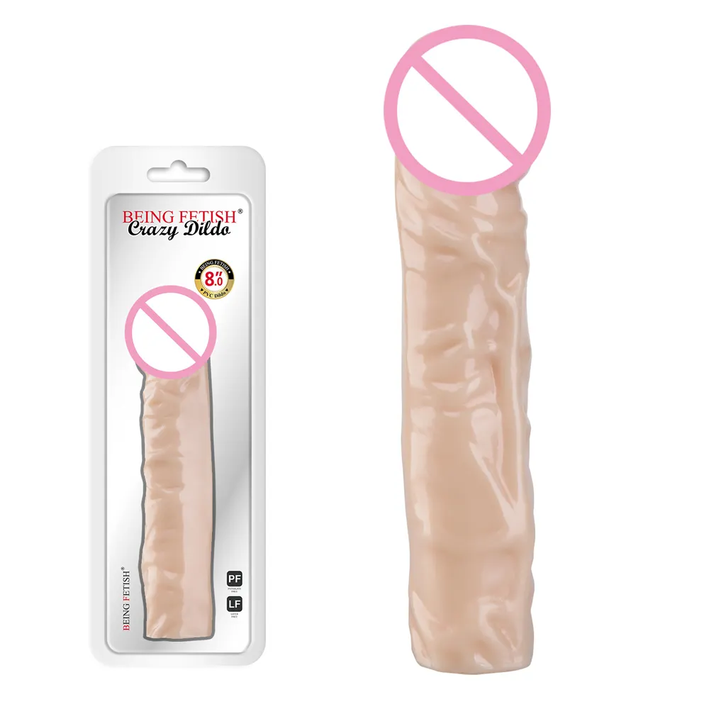 PVC Soft Dildo Women's Sex Toy for Masturbation Plastic Artificial Penis