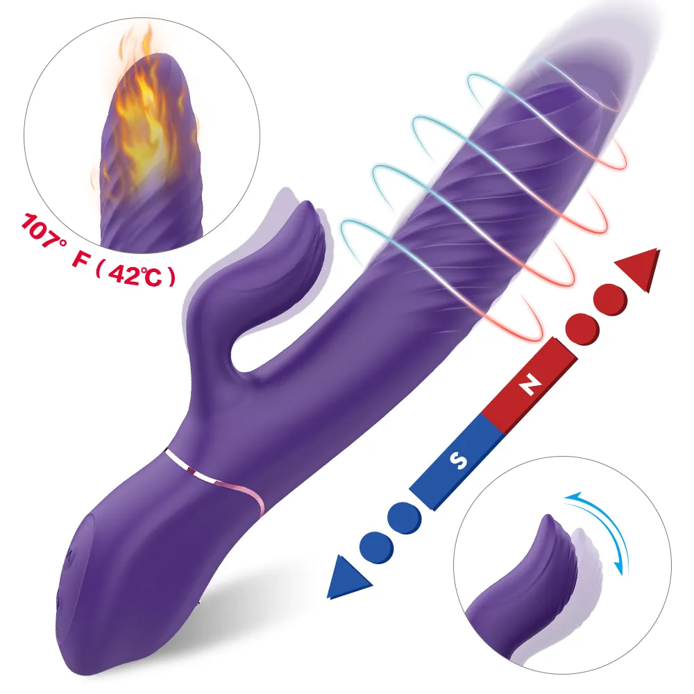  Vibradores Para Mujer Wand Adult Sex Toys G Spot Rabbit Vibrator for Women