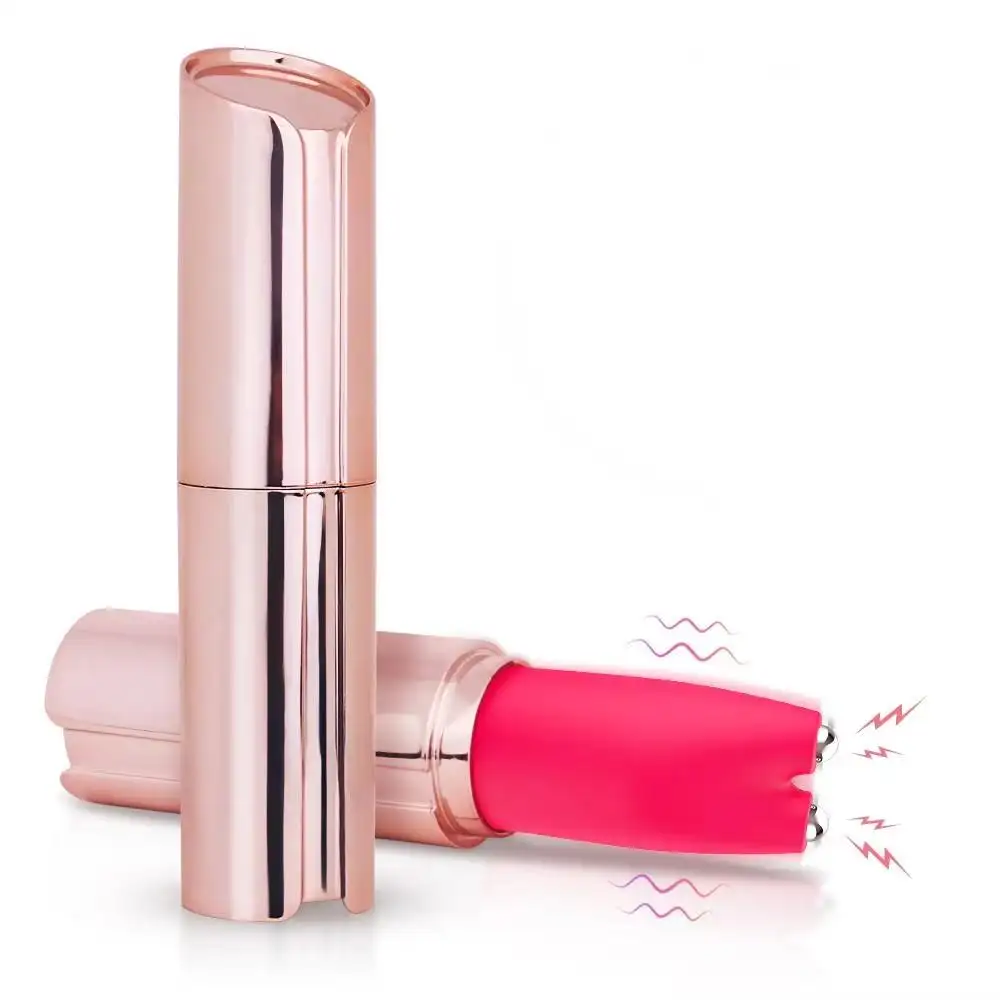  Rechargeable Mini Vibrating Lipstick Clitoris Vagina Nipple Stimulate love Eggs Lipstick Vibrator Sex Toys for Women