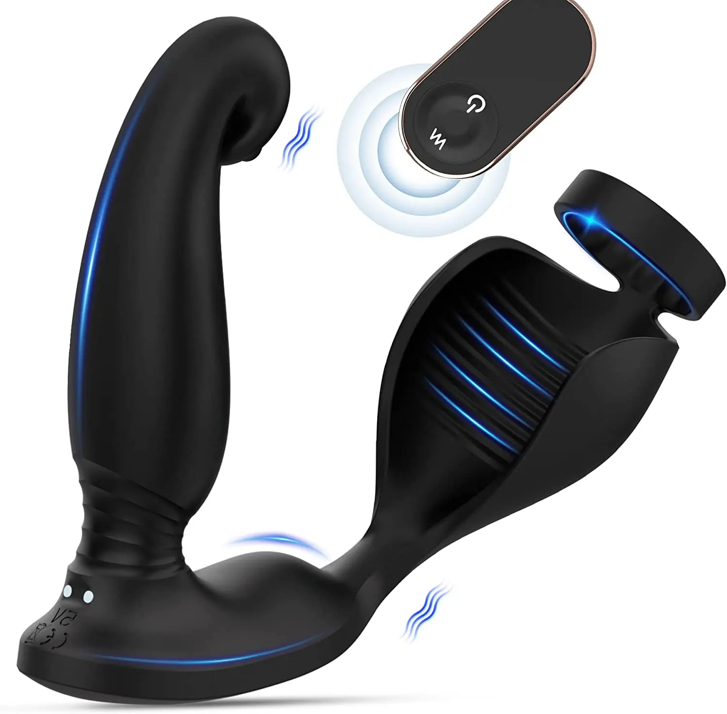  Vibrating Prostate Massager Anal Plug Anal Male Wearable Stimulator Prostate Massage Machine Cock Rings for Men