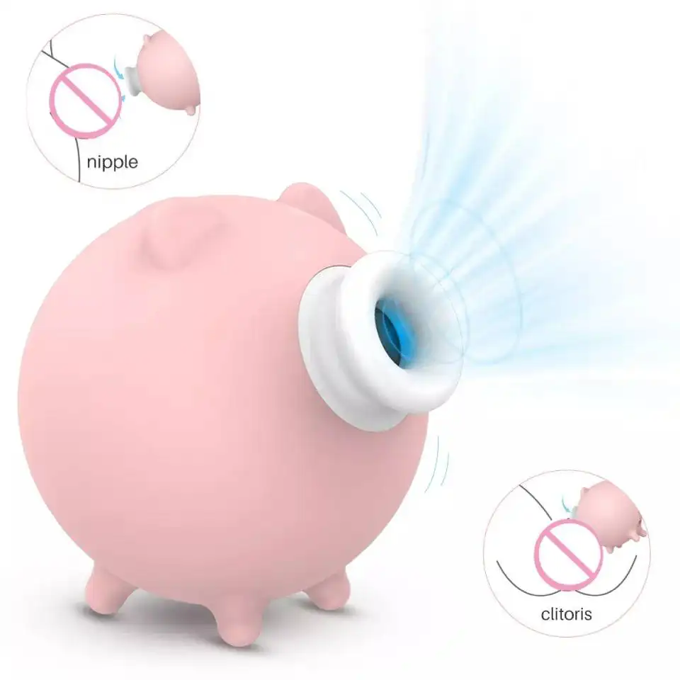  Pig Vibrator Sucker Clitoral Nipple Covers for Women Sucking Vibrator Vagina Sucking Vibrator Sex Toys for Woman