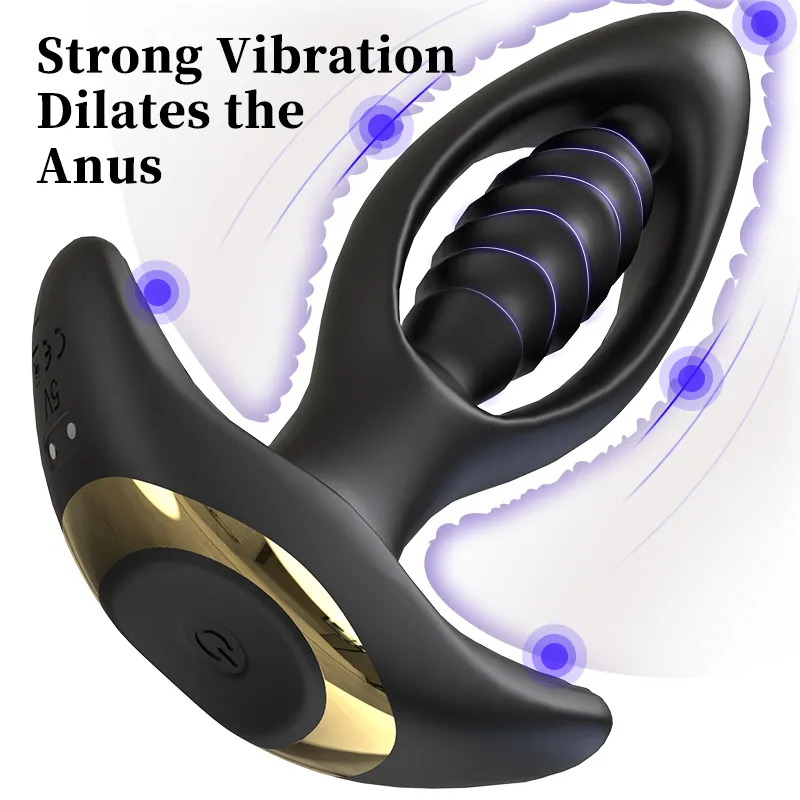  Drop Shipping Silicone Anal Plug Vibrator Anal Plugs Sex Products Male Vibrator Toy Vibradores Para Hombres