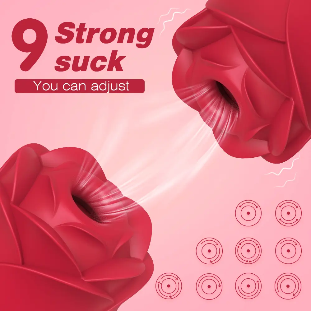   Vibradores Para Mujer 2 in 1 Rose Vibrator Rose Toy Sex Nipple Sucking Clitoral Stimulation Sex Toys for Women