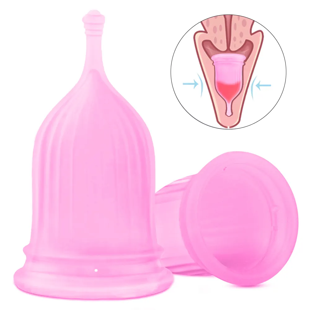  Reusable Medical Grade Silicone Menstrual Cup Feminine Hygiene Product Lady Menstruation Cup