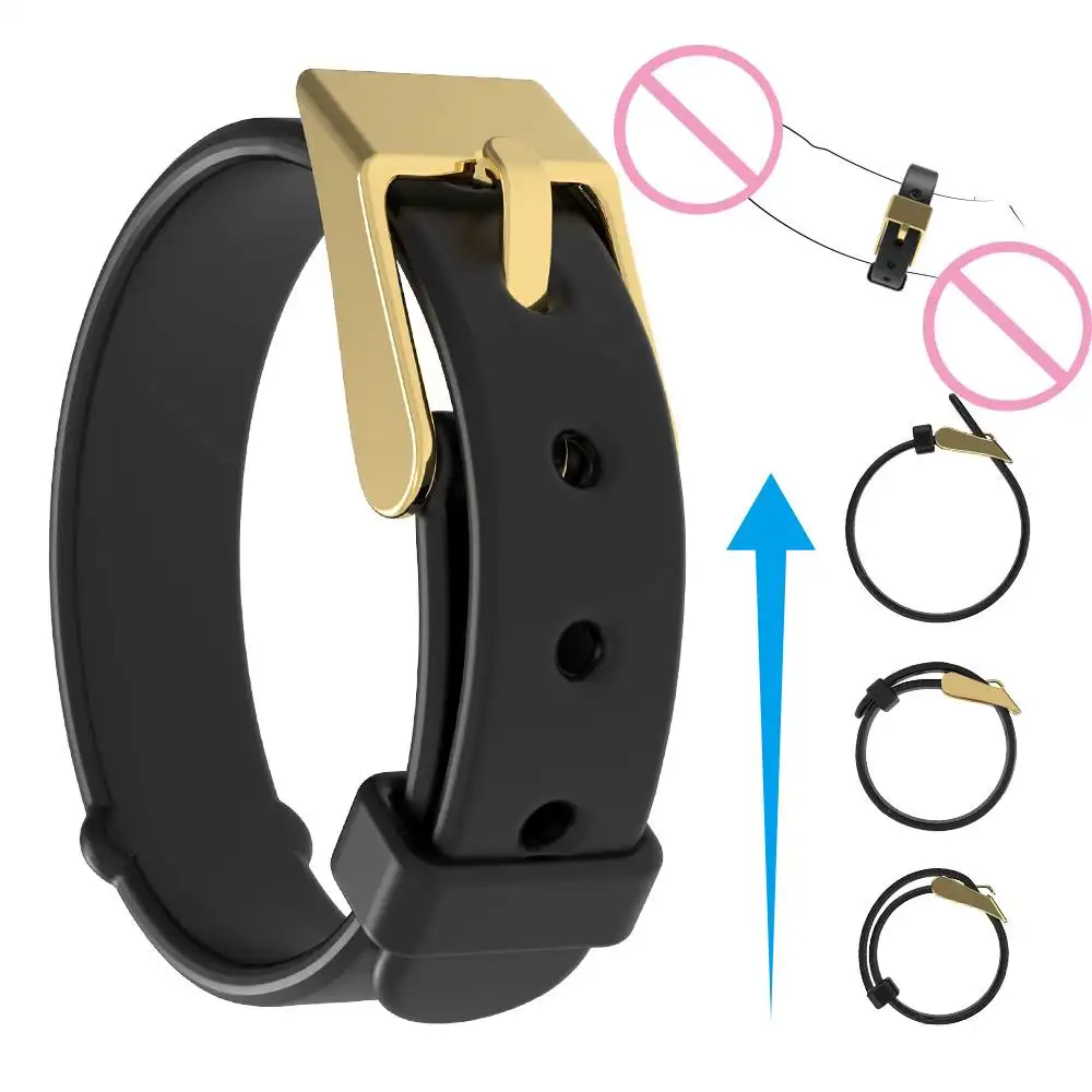  Sex Products Silicone Cock Ring  Adjustable Different Sizes of SM Belt Type Sperm Cock Ring Penis Sex Toys for Men