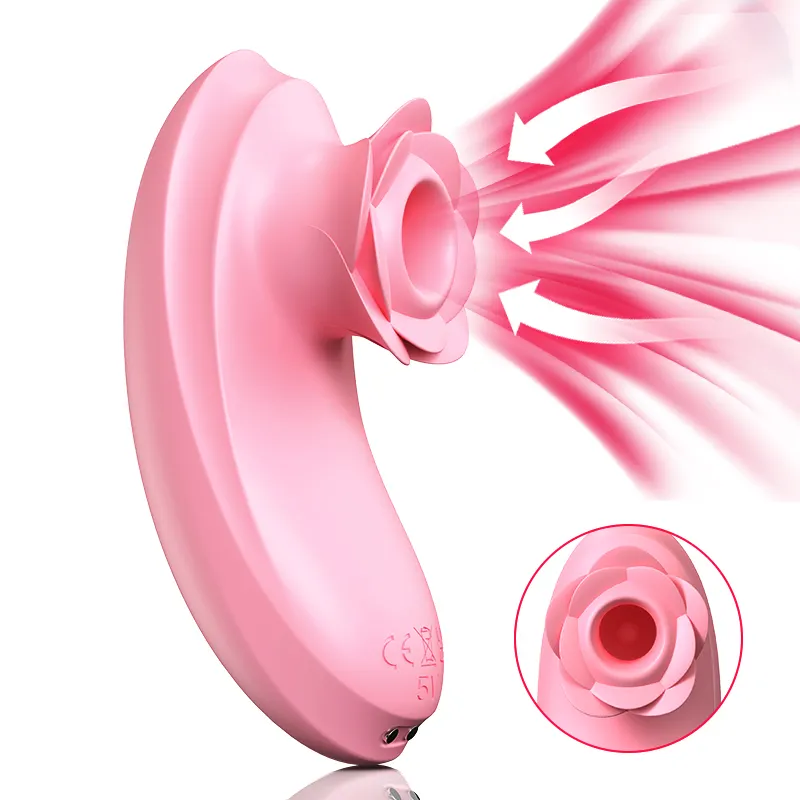  Adult Sex Toy Breast Sucking Rose Vibrator Female Clitoris Stimulation Nipple Massage Sucker for Women Wholesale