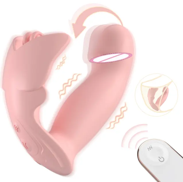  New Arrival Women's Vibrating Panties G Spot Clitoral Wearable Vibrator with Remote