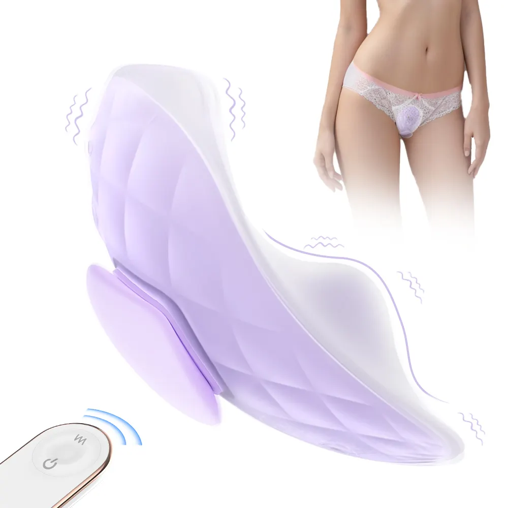  USB Rechargeable Remote Control Mini butterfly Machine Wearable Panty Vibrator with Remote