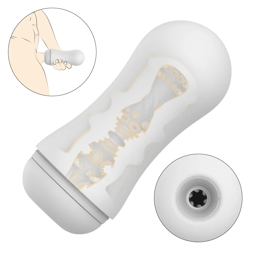  TPE Male Masturbation Rotate Device Handmade Sucking Disposable Male Masturbation Cup for Men
