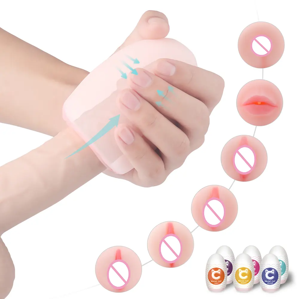  Male Masturbator Realistic Textured Pocket Pussies Oral Vagina Sex Silicone Sex Toys for Men