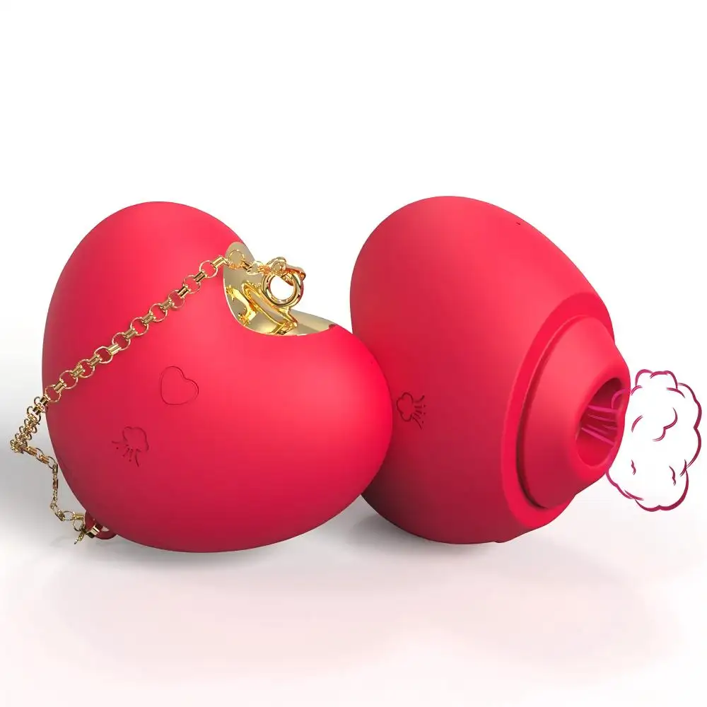  Clitoral Sucking Female Vibrator Heart Shape Finger Vibrator Waterproof Masturbation Quiet Personal Massagers