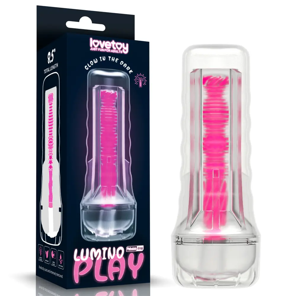 Realistic 3D Masturbator cup for Men Soft Artificial Vagina Sex Toy Realistic Sex Tools for Male glow in the night