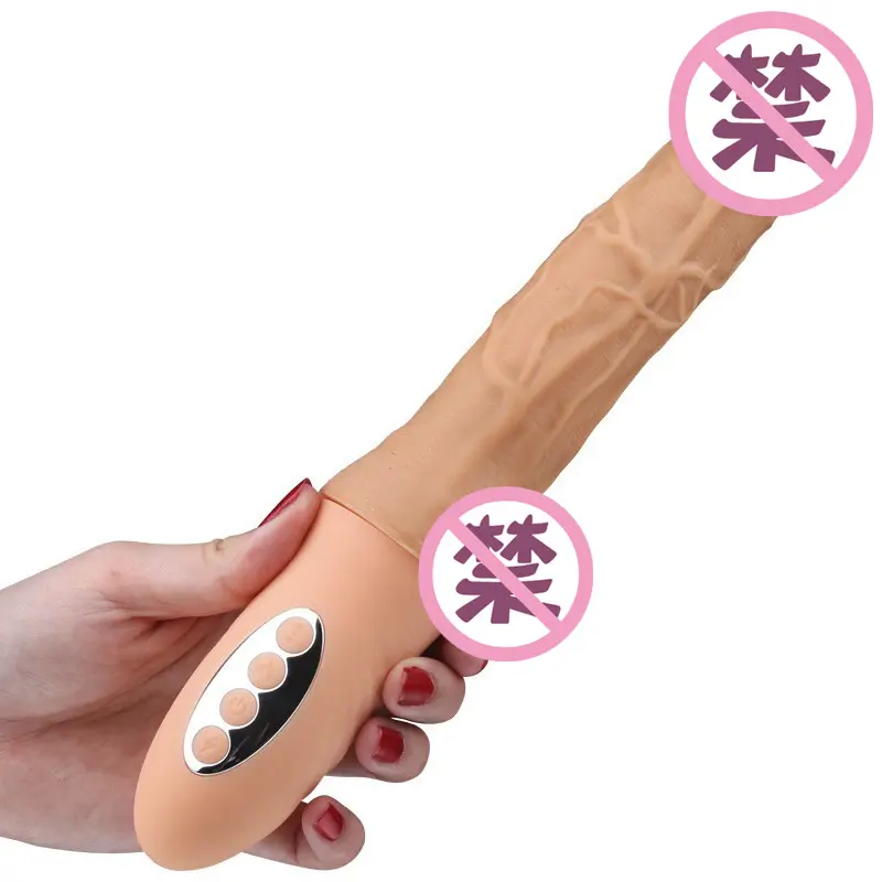 Automatic Sex Machine Dildo Vibrator Heating Adjust Speed Male Sex Toys Dildo Machine Mini Massage Gun
