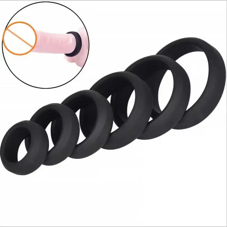 Men's Silicone Ring Set Sex Toys for Delay Ejaculation Cock Rings for Men