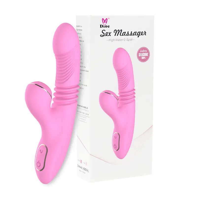 Rabbit Heating Adult Sex Toys for Women Clitoral  Thursting Vibrator Dildo with Sucking Vibrator and Vaginal Vibrator