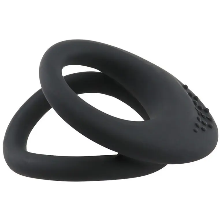 Double Lock Sperm Ring Men's Delay Silicone Locking Ring Adult Sex Products for Men