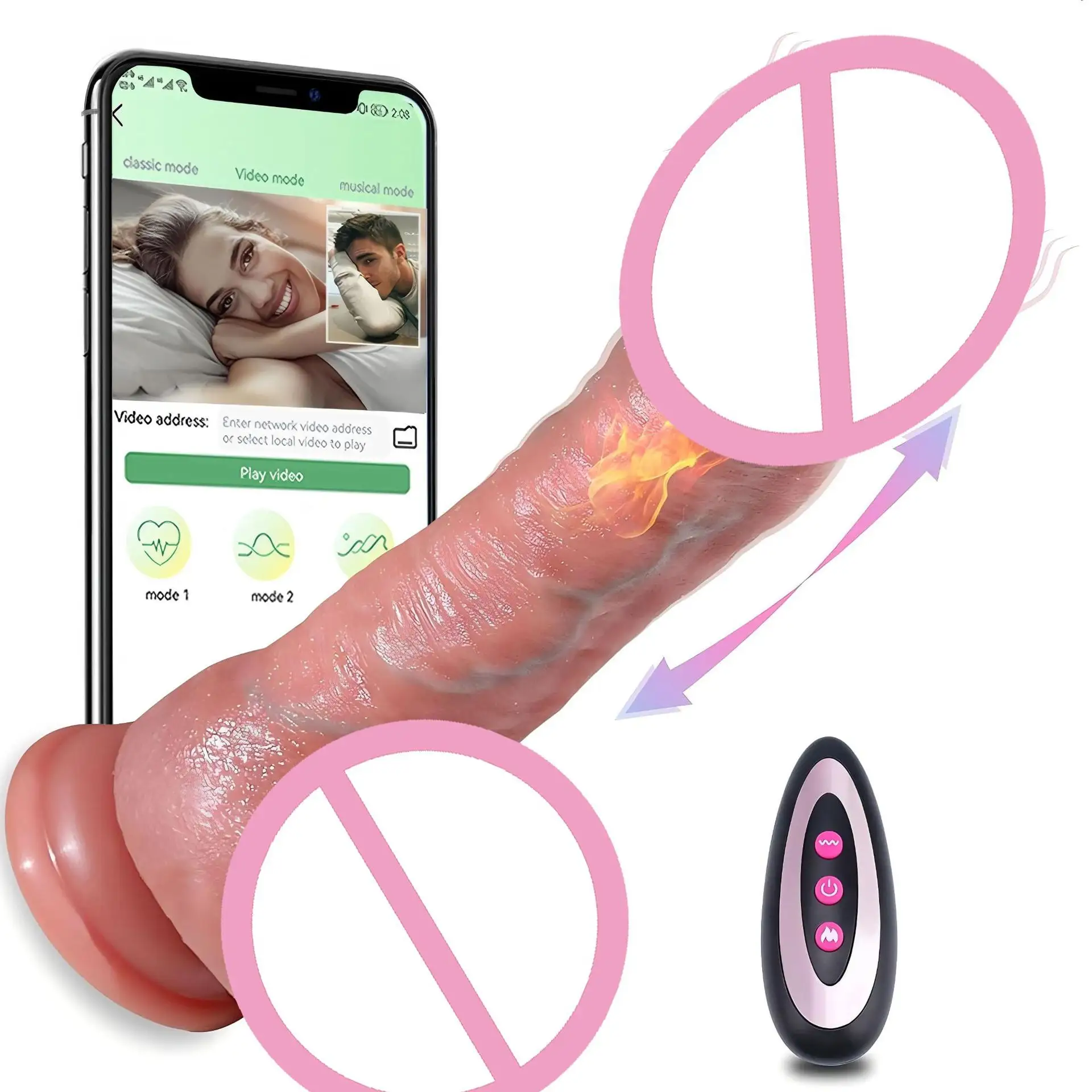 Realistic Silicone Dildo Vibrator for Women Remote Control XXL Anal Swinging Thrusting Sex Toy Safer Product
