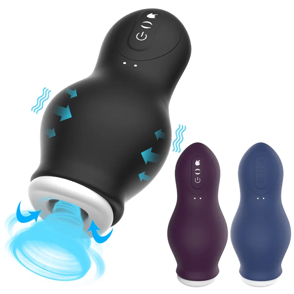 Male Adult Automatic Masturbation Telescopic Sucking Airplane Rechargeable Suction Cup Masturbating Sex Toy