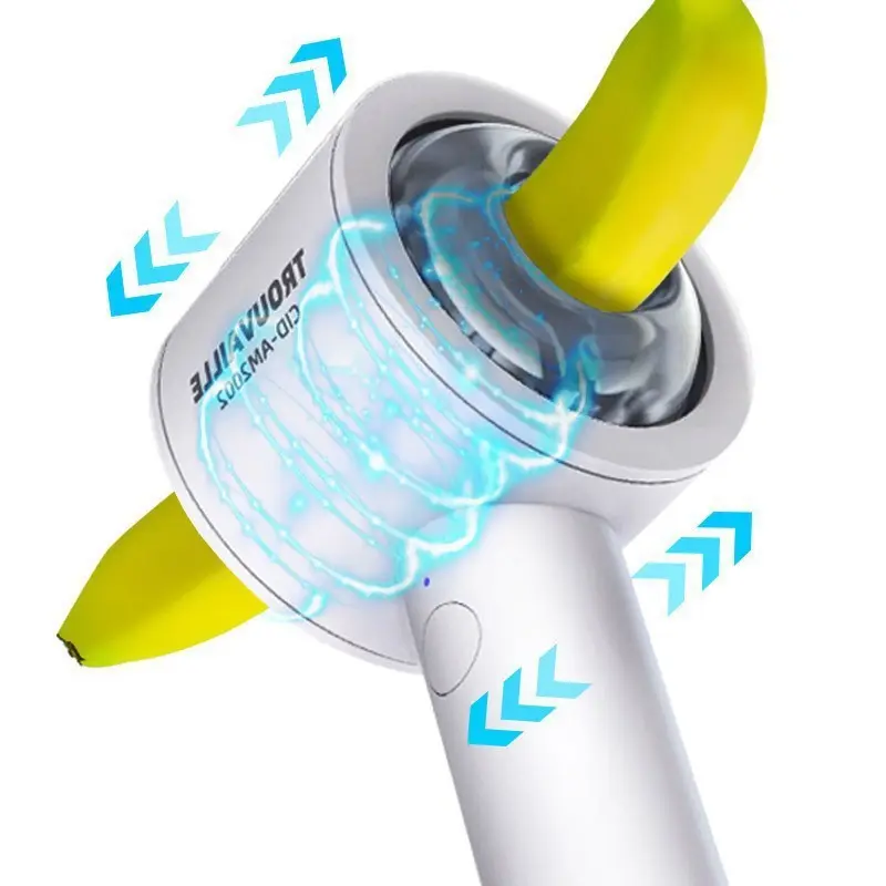 Rechargeable Hair Drier Shape Automatic Male Thrusting Electric Aircraft Masturbation Cup Handheld Telescoping Masturbar
